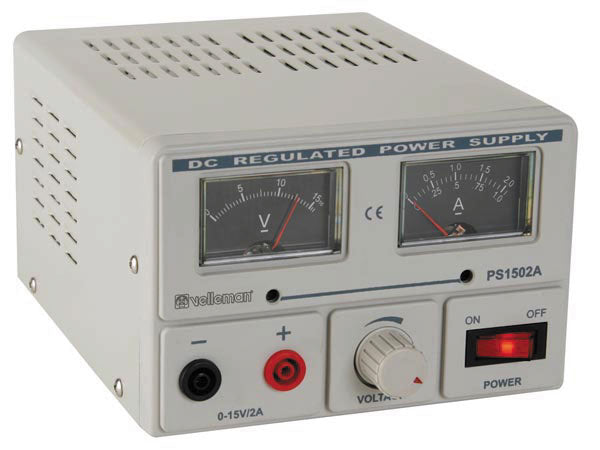 Alimentation laboratoire reglable 0 à 15vcc 2a ps1502a 1v 2v 3v 6v 9v 12v 15v alim secteur labo ECLATS DESTOCKAGE