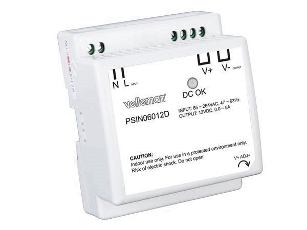 Alimentation rail din 110v 220v 60w 12v 5a 120v 240v 85 à 264vca 12vcc compatible 1a 2a 3a 4a ECLATS DESTOCKAGE