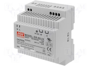 Alimentation rail din 110v 220v 60w 24v 2.5a compatible 1a 1.5a 2a 85 à 264vca ECLATS DESTOCKAGE