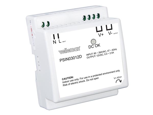 Alimentation rail din 30w 110v 220v 12v 2a 230v 1a 1.2a 1.5a 1.8a 240v psin03012d 85 à 264vca 12vcc ECLATS DESTOCKAGE