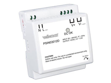 Alimentation rail din 30w 110v 220v 12v 2a 230v 1a 1.2a 1.5a 1.8a 240v psin03012d 85 à 264vca 12vcc ECLATS DESTOCKAGE