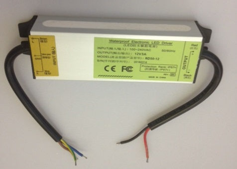 Alimentation secteur étanche ip67 alim 110v 220v 12v 3a 36w pilotage driver led lvp-35-12 an-36-12 - ECLATS DESTOCKAGE