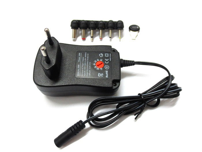 Alimentation universelle usb 220v 3V 4.5V 5V 6V 7.5V 9V 12V 5v 2.1A 6 fiches - ECLATS DESTOCKAGE