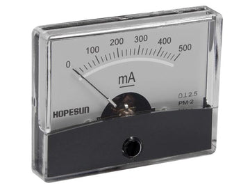 Amperemetre analogique de tableau 500ma cc / 60 x 47mm aim60500 ECLATS DESTOCKAGE