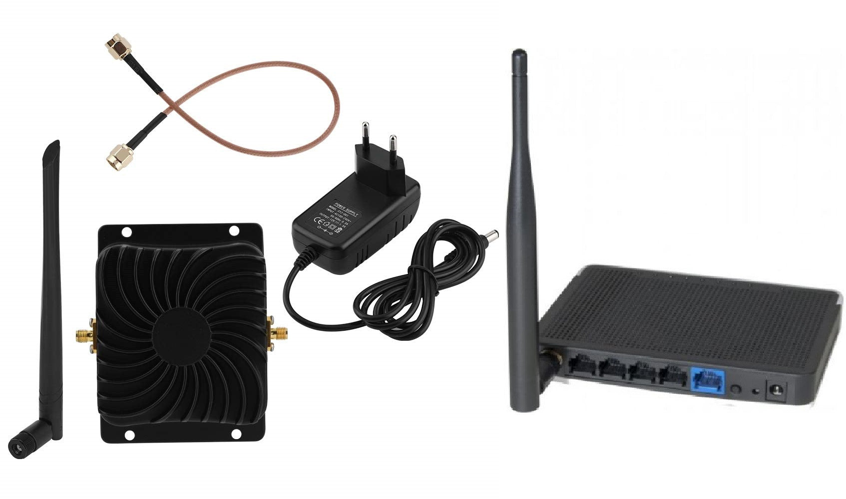 Amplificateur 2.4G Antenne 8W WiFi EP-AB003 + routeur sans Fil WF2411D ECLATS DESTOCKAGE