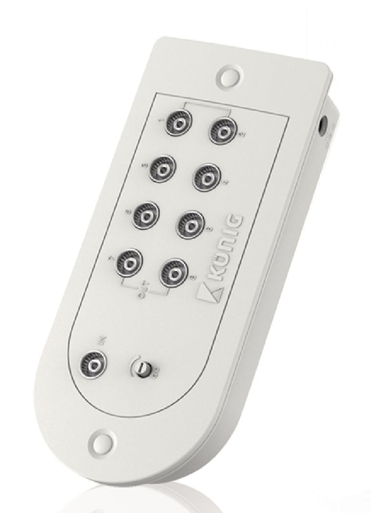 Amplificateur TV 15 dB 8 sorties commande de gain kn-AMP80 - ECLATS DESTOCKAGE