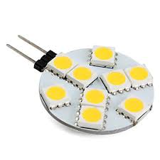 Ampoule 12v g4 9 led 5050 125 lumens blanc lumiere lampe eclairage bulb ECLATS DESTOCKAGE