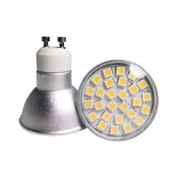 Ampoule 27 smd led gu10 4.5w eclaire comme 50/60w halogene blanc chaud ECLATS DESTOCKAGE