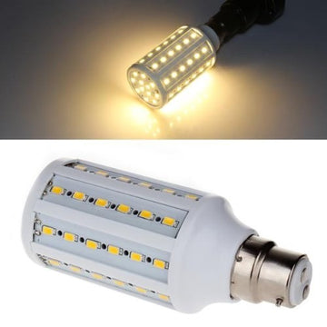 Ampoule 60 leds 10w 11w 12w b22 220v 5050 smd 360° blanc chaud 1050 lumen - ECLATS DESTOCKAGE