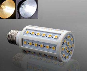 Ampoule 60 leds 12w e27 220v 5050 smd 360° blanc froid 1050 lumen ECLATS DESTOCKAGE
