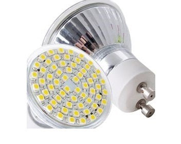Ampoule 60 leds spot blanc chaud eclairage gu10  3w 3.5w 4w 220v 230v smd 3528 240v lumiere ECLATS DESTOCKAGE