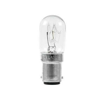 Ampoule ba15d 15W 220v Blanc Culot à baïonnette T20 230V 1000h lampe studio machine a coudre ECLATS DESTOCKAGE