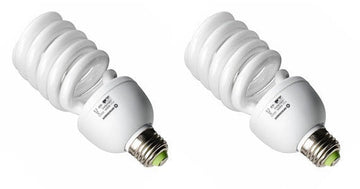 2 Ampoule e27 220v 45w basse consommation spirale neon el042 éclairage continu dans le studio photo ECLATS DESTOCKAGE