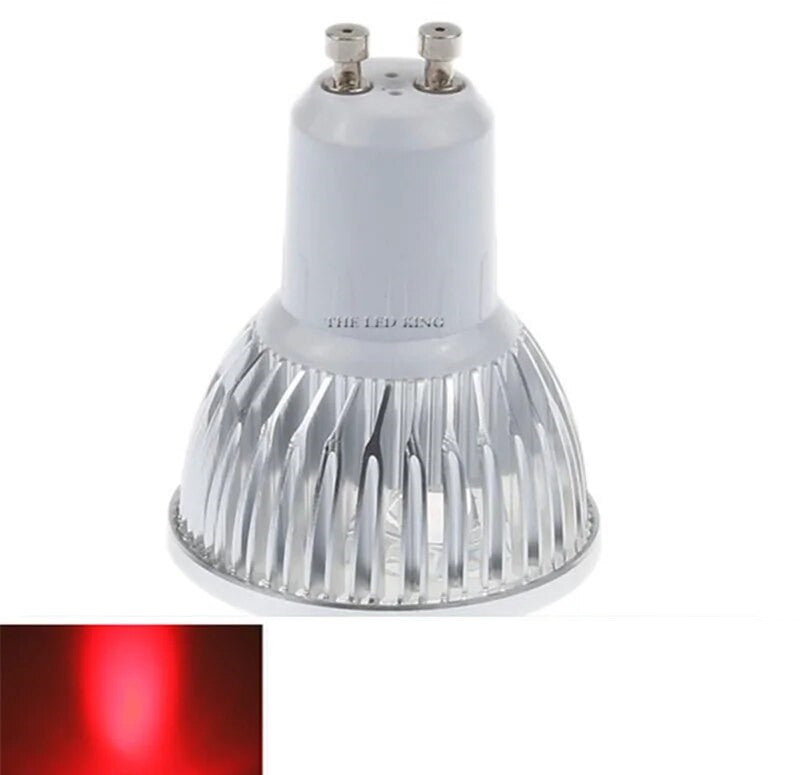 Ampoule gu10 9w rouge 110v 220v projecteur lampe led cob Super Brillante Spot Lumineux ECLATS DESTOCKAGE