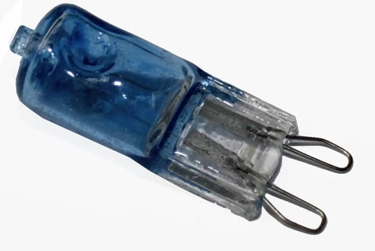 Ampoule halogene g9 blanc froid avec film bleue 40w 220v equivalent 30w 35w 45w 50w ECLATS DESTOCKAGE
