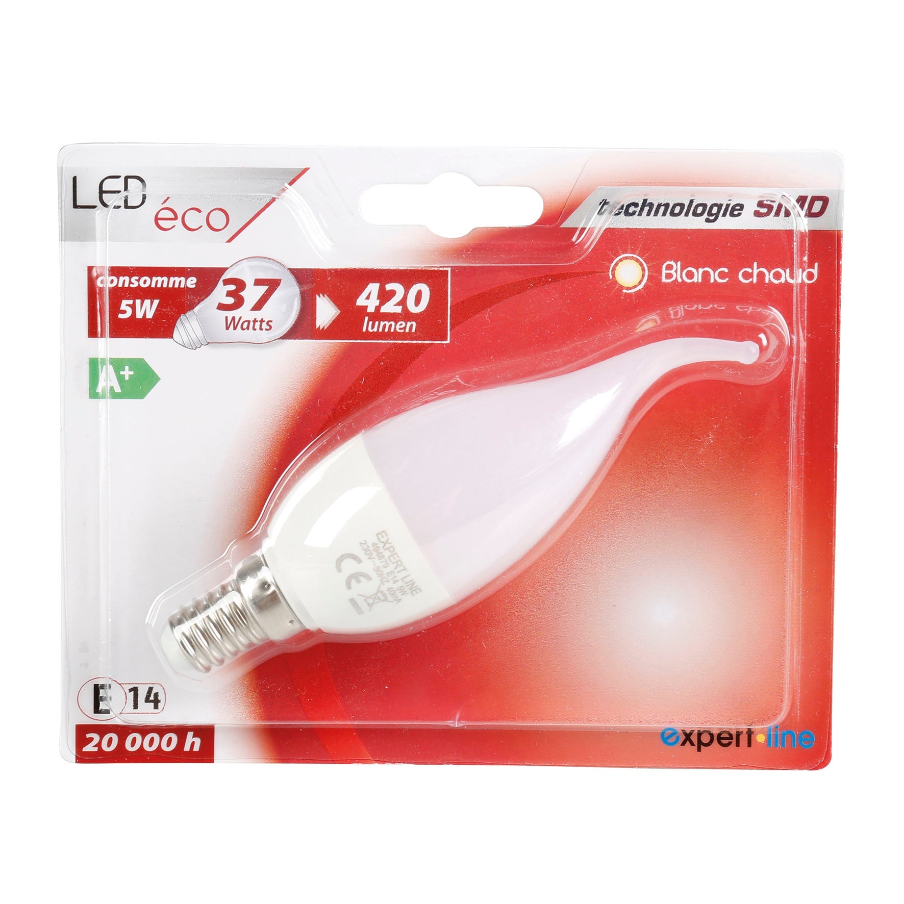 Ampoule led flamme bougie e14 5w 494879 ECLATS DESTOCKAGE