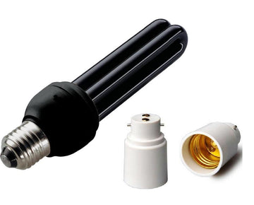 Ampoule lumière noire b22 15w 220v lampe à ultraviolets à basse énergie 230v 240v - ECLATS DESTOCKAGE