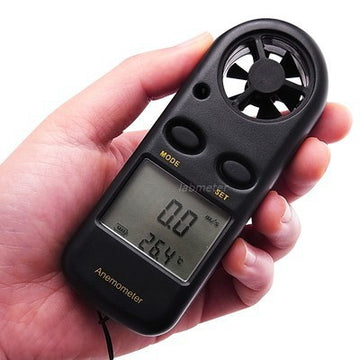 Anemometre digital ecran lcd mesure vitesse vent thermometre numerique sport - ECLATS DESTOCKAGE