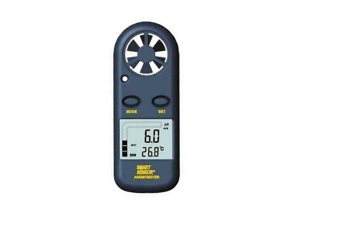 Anemometre digital mesure vitesse vent thermometre numerique ecran lcd am02 - ECLATS DESTOCKAGE