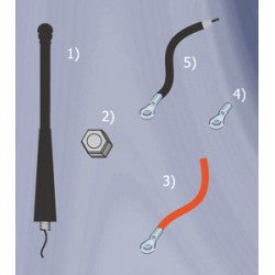 Antenne flexible 433.92 mhz 50r-2w hftant-a - ECLATS DESTOCKAGE