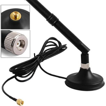 Antenne wifi sans fil omnidirectionnelle 9 dbi 2.4 ghz sma cmp-ant9dbi20 augmente le signal - ECLATS DESTOCKAGE