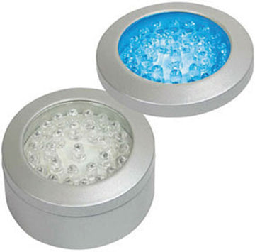 Applique a leds bleu ronde eld280bl eclairage basse tension led 64mm 220v 230vac lumiere - ECLATS DESTOCKAGE
