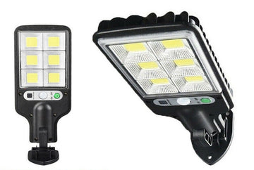 Applique lampe murale lampadaire solaire avec capteur de mouvement 1200 lumens 213 x SMD led ECLATS DESTOCKAGE