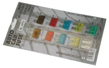 Assortiment 10 fusibles automobiles 7.5a 10a 15a 20a 25a 30a voiture auto bl/afu ECLATS DESTOCKAGE