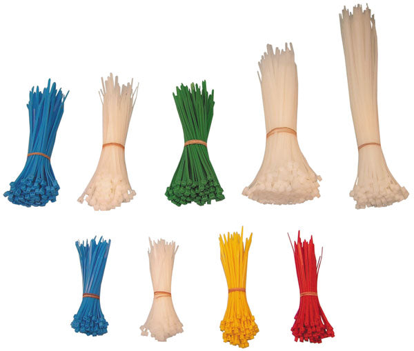 Assortiment 1000 serre cable rizland risland qucableties-box db49 collier bleu rouge vert jaune et blanc ECLATS DESTOCKAGE