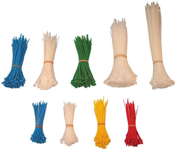 Assortiment 1000 serre cable rizland risland qucableties-box db49 collier bleu rouge vert jaune et blanc ECLATS DESTOCKAGE