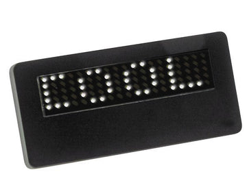 Badge led blanche programmable 19 x 5 dot matrix mml4w 118 caractères carte de visite afficheur ECLATS DESTOCKAGE