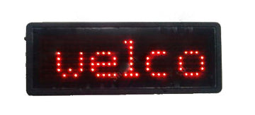 Badge led rouge programmable 5 caractères 29 x 7 dot matrix carte visite afficheur 5 digit b729tsr ECLATS DESTOCKAGE