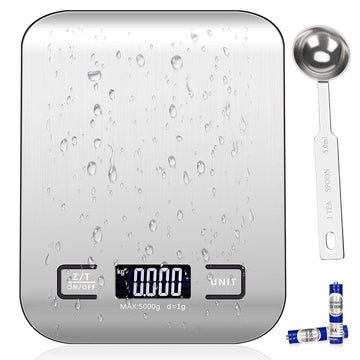 Balance de Précision 5kg SF-2012 Acier Inoxydable Écran LCD Rétroéclairé Cuisine Alimentaire Patisserie ECLATS DESTOCKAGE