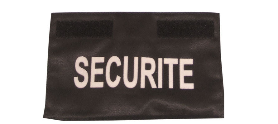 Bande securite pour poitrine pour gamme blouson blouson gardiennage secour intervention vigile ECLATS DESTOCKAGE