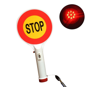 Baton clignotant rouge signaux d arret portatifs avertissement de trafic avec batterie rechargeable ECLATS DESTOCKAGE
