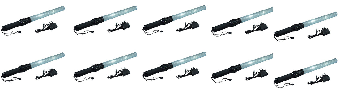 10 Baton lumineux blanc batterie rechargeable et chargeur route circulation voiture automobile avion ECLATS DESTOCKAGE