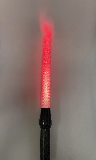 Baton lumineux blanc transparent rouge vert police route circulation voiture automobile avion 2 piles ou bat r20 a rajouter ECLATS DESTOCKAGE