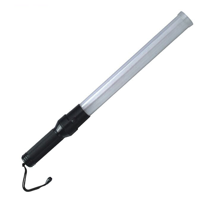 Baton lumineux blanc transparent signalisation police route circulation voiture automobile avion 54CM - ECLATS DESTOCKAGE