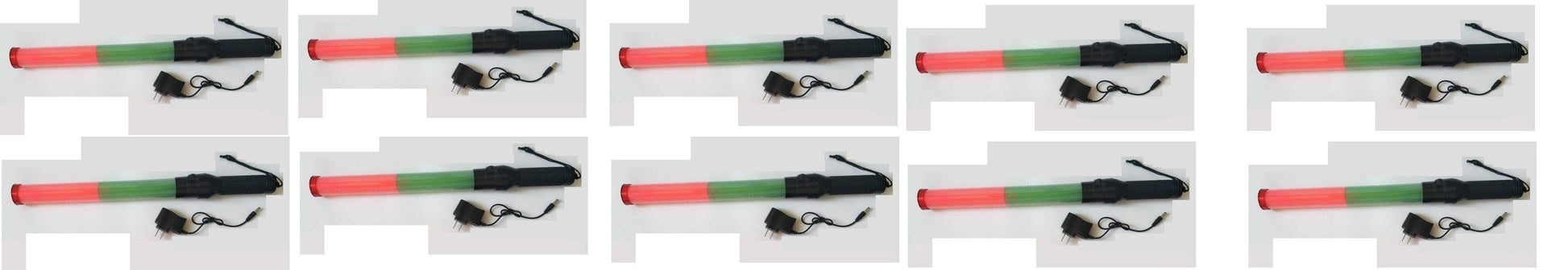 10 Baton lumineux rechargeable led vert rouge Eclairage circulation route aeroport train signalisation ECLATS DESTOCKAGE