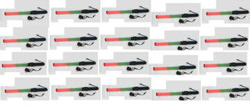 20 Baton lumineux rechargeable led vert rouge Eclairage circulation route aeroport train signalisation ECLATS DESTOCKAGE