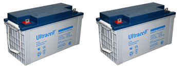 2 Batteries 12v 115ah 120ah ucg120-12 rechargeable solaire eolienne accu plomb gel accumulateur etanche ECLATS DESTOCKAGE