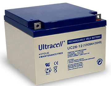 Batterie 12v 26ah uc26-12 chariot golf accu gel rechargeable plomb accumulateur reserve energie - ECLATS DESTOCKAGE