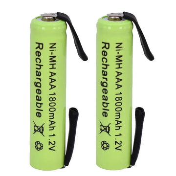 Batterie 2.4V AAA nimh pour rasoir électrique Philips AAA 1.2V 1800mAh Ni-imh languettes soudage ECLATS DESTOCKAGE