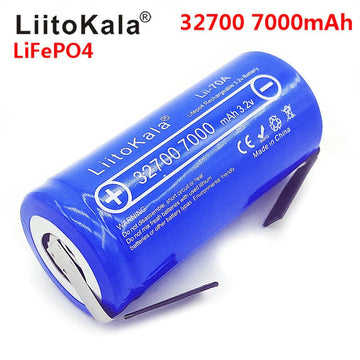 Batterie 3,2v 7a lithium rechargeable 3.2v 7000mah Lii-70A avec lames pré-soudées 32700 LiFePO4 35A 55A liitokala ECLATS DESTOCKAGE