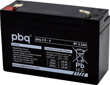 Batterie 4v 3.5ah accumulateur rechargeable pour centrale domonial pmi8fr-std-7 PBQ 3.5-4 - ECLATS DESTOCKAGE