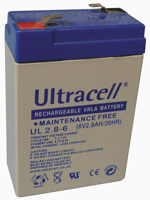 Batterie 6v rechargeable etanche 2.8ah ul2.8-6 2.9ah 3ah accu plomb gel electricite alarme - ECLATS DESTOCKAGE