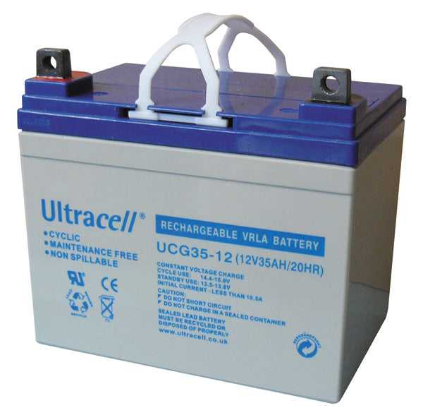 Batterie accu gel 12v 35ah ucg35 12 plomb rechargeable 35a accumulateur solaire energie electrique - ECLATS DESTOCKAGE