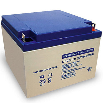 Batterie accu gel rechargeable F3 12v 26a 26ah ul26 12 mk powered es26-12 plomb 24ah wp24 12 - ECLATS DESTOCKAGE
