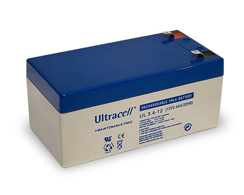 Batterie accumulateur 2.8ah 12v rechargeable gel ul3.4 12 3.4ah - ECLATS DESTOCKAGE