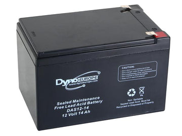 Batterie accumulateur acide-plomb 12v 14ah faston 6.35mm 150x97x99mm das12-14 - ECLATS DESTOCKAGE